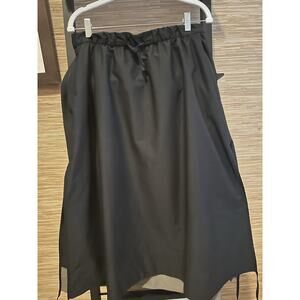 Lululemon Womens High/Low Side Slit SHR Skirt Black Sz L